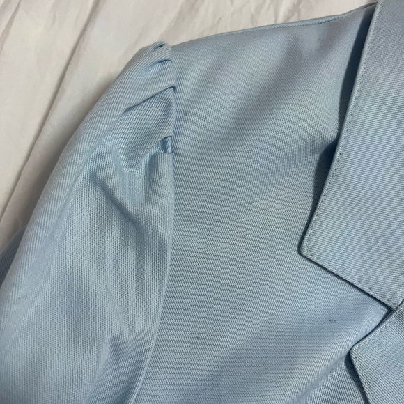 Cristin Stevens Light Blue Blazer - Size 10 - Picture 6 of 16